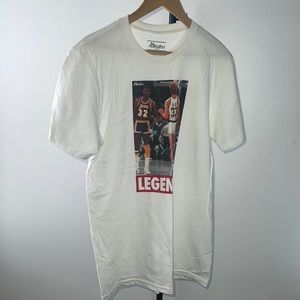 Magic vs Bird Legends Tee, Sz Medium, worn once, light stain on under arm